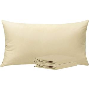 NTBAY King Pillowcase Set - 2 Pack Brushed Microfiber 20x36 Pillowcases - Soft, Wrinkle-Free, Fade-Resistant, Stain-Resistant, Light Taupe Pillowcases with Envelope Closure - 20x36 Inches, Light Taupe