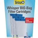 Set Of 2: Tetra Whisper Bio-Bag Filter Cartridges For Aquariums, Large, 3 Count And Suction basket
