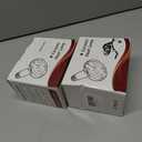 2 x OMAYKEY 100W 2 Pack Ceramic Heat Lamp Bulb Infrared Reptile Heat Emitter Heater Lamps Bulbs for Brooder Coop Chicken Lizard Bearded Dragon Turtle Snake Aquarium, No Light Emitted No Harm (ETL Listed)