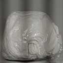 Panitay Solid White Feeder Bibs Cotton Baby Bibs for Feeding DIY Baby Shower Games Gender Reveal Party