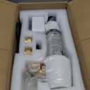 VEVOR Auto Flush Sediment Filter, 36 GPM Spin Down Water Filter with Touch Screen, 6Th Gen Backwash System, Bi-Side Scraper, 360 Install Whole House Pre Filter, Pressure Gauge, 1" MNPT, 3/4" FNPT