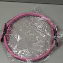 Yoga Sets for Women Pilates at Home Equipment Pilates Magic Ring Booty Bands for Working Out Glutes Yoga Ball 25cm Figure 8 Resistance Band Yoga Bands for Stretching (Pink)