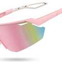 Lamicall 24g Polarized Sports Sunglasses for Men Women - UV400 Protection Sun Glasses Gifts for Running Cycling Baseball