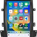 Car Radio Steroe for Cadillac Escalade 2007-2014, 13.6 inch Qualcomm Android 13 Wireless CarPlay Android Auto Touchscreen Headunit Upgraded with 8Core 8+128G Bluetooth GPS Navigation DSP WiFi 4G SWC