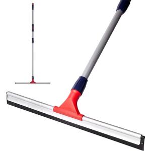DSV Standard Professional Floor Squeegee for Concrete Floor, 24" Large Heavy Duty Squeegee for Floor, Squeegee Broom for Floor with Telescopic Handle 3057 for Tiles, Garage, Deck, Bathroom, Window