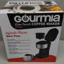 Gourmia Coffee Maker  5 Cup, One-Touch Brew, Pause & Serve, Automatic Keep Warm, Stainless Steel Accents, Black