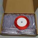 48 Pcs DIY Christmas Picture Frame Ornaments with Red Ribbon, Acrylic Xmas Tree Photo Frame Bulk, Hanging Photo Christmas Ornaments, Plastic Ornament Tree Decor (Round,Square,Heart,Butterfly)