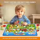 Sorting Toys for Toddlers,Fruit Sorting Matching Game,Addition and Subtraction Flash Cards, Montessori Fine Motor Sensory Toys for Toddlers 3+ Years Old.