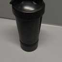 BlenderBottle Shaker Bottle with Pill Organizer and Storage for Protein Powder, Classic V2 ProStak System, 22-Ounce, Midnight Black