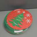 Soulchen 12 Pcs 9 Inch Large Christmas Ornaments Outdoor Double Sided Hanging Ornaments Giant Plastic Red Green and White Christmas Yard Decorations for Lawn Porch Holiday Xmas Hangings Decor