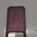 360 Spin Magnetic Stand (Pro-Version) for iPhone 17 Pro Max Case (Compatible with MagSafe) [Military Drop Protection] Matte Translucent Shockproof Protective Phone Case 6.9'', Wine Red