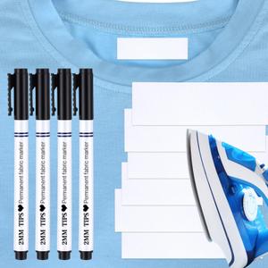 Tatuo 1000 Pieces Iron on Name Tags for Clothing, Clothing Labels for Nursing Home, Name Fabric Labels Tags with Permanent Marker for Nursing Home College Camp Day Care Uniforms