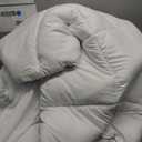 DROVAN Mattress Topper Queen Size - Extra Thick Mattress Pad Cover - Pillow Top Deep Pocket with Breathable 7D Spiral Fiber Filling Cooling Mattress Cover (White)