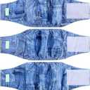 Wegreeco Jeans Washable Male Dog Diapers (Pack of 3)  Washable Male Dog Belly Wrap (Medium)
