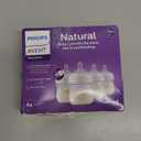 Philips Avent Natural Baby Bottles with Natural Response Nipples (Slow Flow, Flow 2), 4oz, 4-Pack, SCY900/04 (Clear)