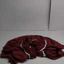 Around Bed Skirt Three Fabric Sides Elastic Dust Ruffled 14 Inch Tailored Drop,Easy to Install Fade Resistant-Burgundy, Queen/King