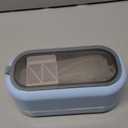 Professional Ultrasonic Jewelry Cleaner with Digital Timer,50KHz Ultrasonic Cleaner Machine with 304 Stainless Steel for Jewelry,Eyeglasses, Rings, Coin, Watch Strap, Dentures, Hygiene Items (Blue)