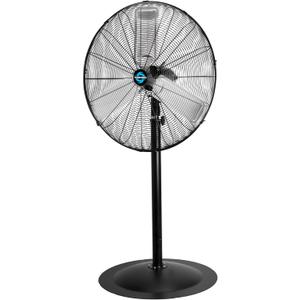 Tornado 30 Inch 8850 CFM Pedestal Fan, 3 Aluminum Blade Stationary, Commercial Industrial Use, Oscillating, High Velocity, UL Safety Listed