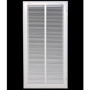 HVAC Premium 14 x 30 Duct Opening Steel Return Air Filter Grille, for 1-inch Filter, Removable Door, Flat Stamped HVAC Vent Cover Grille, Outer Dimensions 16.5 x 32.5