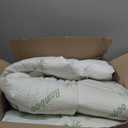 Ultra Soft Queen Size Mattress Topper - Viscose Made from Bamboo Pillow Top Mattress Pad for Back Pain Relief - Naturally Cooling for Hot Sleepers, Green