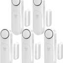 Window and Door Alarm When Opened (5 Pack) for Kids Safety/Home Security, Sliding Front Door Opening Sensor Alarms for Dementia, 120dB Burglar Alert, Ideal for Business, Garage, Apartment,House, White