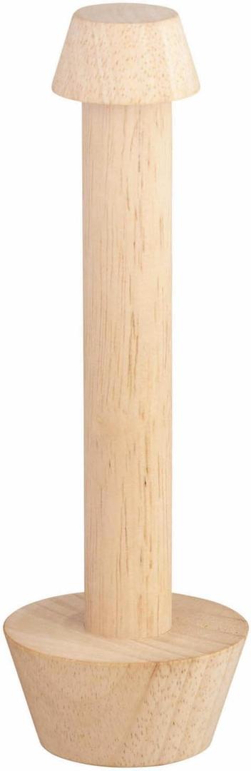 Master Class Double Ended Wooden Pastry Tamper - 4 cm & 6.8 cm - Brown