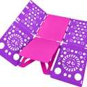 BoxLegend Version 3 Shirt Folding Board t Shirts Clothes Folder Durable Plastic Laundry folders Folding Boards Helper Tool for Adults and Children (Purple)