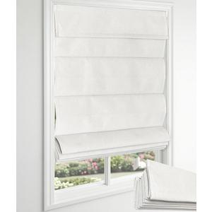 EINZUFUF Blackout No Drill Roman Shades, 28" W x 64" H, Off White