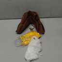 4 Pcs Prospector Costume Accessories Including Cowboy Bucket Hat Fake Big Beard Eyebrows Paisley Bandana for Halloween Old Men Cosplay Party