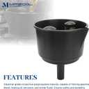 AF15CB Fuel Filter Funnel, 12 GPM Universal Gas Oil Water Separator with Screen for Car Truck Boat Motorcycle Lawn Mower Tractor
