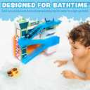 Tub Works Splash Wheels Bathtime Raceway Car Ramp Toddler Bath Toy | Race Car Track with 2 Water-Activated Light-Up Racers | Light Up Bath Toys Flash & Change Colors | Engaging Bathtub Toys for Kids