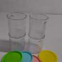 Replacement for Creami Deluxe Pints and Lids 4 Pack, Compatible with Ninja Creami 11-in-1 NC501 NC500 Series Deluxe Ice Cream Maker,24oz Deluxe XL Cups (Blue, Pink, Grey, Green)