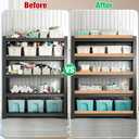 Wire Rack Covers for Shelves, 6 Pack 24 x 12in Wires Shelf Ccover for Pantry Waterproof PVC Wood-Look Shelves Cover for Cabinet Kitchen Bathroom Shelving Decoration