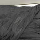 PRETTYGARDEN Women's Fall Off The Shoulder Maxi Dress Spring Long Sleeve Ruched Fitted Bodycon Club Dresses with Slit (Medium, Black)