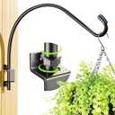16 Inch Swivel Plant Hanger: Plant Hangers Outdoor, Heavy Duty Hook for Bird Feeder, Plant, Flower Basket, Lantern, Wind Chime & More - Versatile Hanging Brackets Outdoor/Indoor Use Up to 22LB
