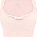 REORIA Women's Summer Cowl Neck Mesh Sleeveless Tank Dress Sexy Double Lined Bodycon Maxi Long Dresses (Large, Dew)