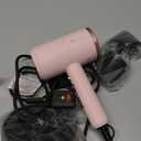 Slopehill Professional Ionic Hair Dryer, Powerful 1800W Fast Drying Low Noise Blow Dryer with 2 Concentrator Nozzle 1 Diffuser Attachments for Home Salon Travel (Pottery Pink and Rose Gold)