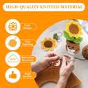 Teacher Appreciation Gifts, Crochet Sunflower Thank You Gifts for Teacher Mentor Nurse Coworker Boss Mom Gift from Student for Teachers Appreciation Week Graduation Retirement Office Home Decor