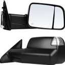 ECCPP Towing Mirrors Fit For 2009-10 For Dodge For Ram 1500 2011-2016 For Ram 1500 2500 3500 Pickup Signal Lights Pair Power Heated Passenger & Driver Side Side Mirrors, 25 x 12 x 12.5 inches