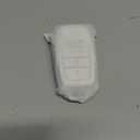 Key fob Cover for Toyota with Keychain, Soft TPU Key Shell Case for 2025 Camry, 2021-2025 Venza Sienna, 2019-2025 Land Cruiser, 2023-2025 Highlander Tundra Corolla Prius (Silver/White, 4 Buttons)