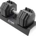 CAP Barbell 55 lb Single Adjustable Dumbbell with Full Rotation Chrome Handle
