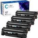 LxTek Compatible Toner Cartridge Replacement for Canon 137 Toner Cartridge CRG137 CRG 137 to use with ImageClass D570 MF236n MF232w MF216n MF244dw MF242dw MF232w(4 Pack, Black)
