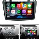 EZoneTronics for 2010-2013-Mazda-3 Radio,Built-in Carplay&Android Auto 1280 * 720 Touch Screen Car Stereo GPS Navigation Bluetooth USB Player 2G RAM 32G ROM Mirror Link Player EZoneTronics