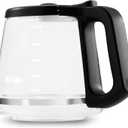 Mr. Coffee 12-Cup Replacement Carafe Compatible with Mr. Coffee 12 Cup Machines, Glass Pot with Black Handle