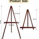 Wooden Easel Stand for Sign, 60" Portable Painting Easel, Adjustable Poster Stand with Tripod Easel, Wedding Easel Standing for Welcome Sign Stand (Brown), 21.65 x 60 inches