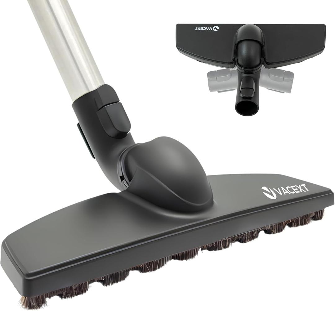 for Miele Hardwood Floor Brush Head  12 Parquet Twister with Soft Horsehair Bristles, 360 Swivel Vacuum Attachment for Hard Floors  Compatible with Miele C1, C2, C3 Canister Vacuums