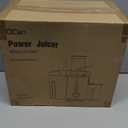 Qcen Juicer Machine, 800W Centrifugal Juicer Extractor with Wide Mouth 3” Feed Chute for Fruit Vegetable, Easy to Clean, Stainless Steel, BPA-free (Black)