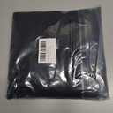 OWENIE Colin 2 Panels Black Curtains 63 Inch Length for Bedroom Living Room, Semi Sheer Light Filtering Linen Textured Window Treatments, Modern Rod Pocket Dining Room, 2 Panels, 42x63 Inch