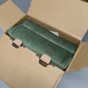 MIULEE Velvet Curtains 84 inches 2 Panels - Luxury Blackout Curtains for Bedroom Living Room Thermal Insulated Super Soft Window Drapes Rod Pocket & Back Tab, Olive Green, W52 x L84 inches