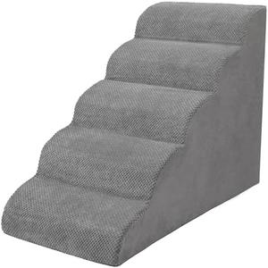 Dog Stairs for Small Dogs, High Density Foam Dog Steps, Extra Wide Non-Slip Pet Ramp for High Beds Or Couch, Soft Doggie Ladder for Dogs Injured, Older Pets, Small Cats
